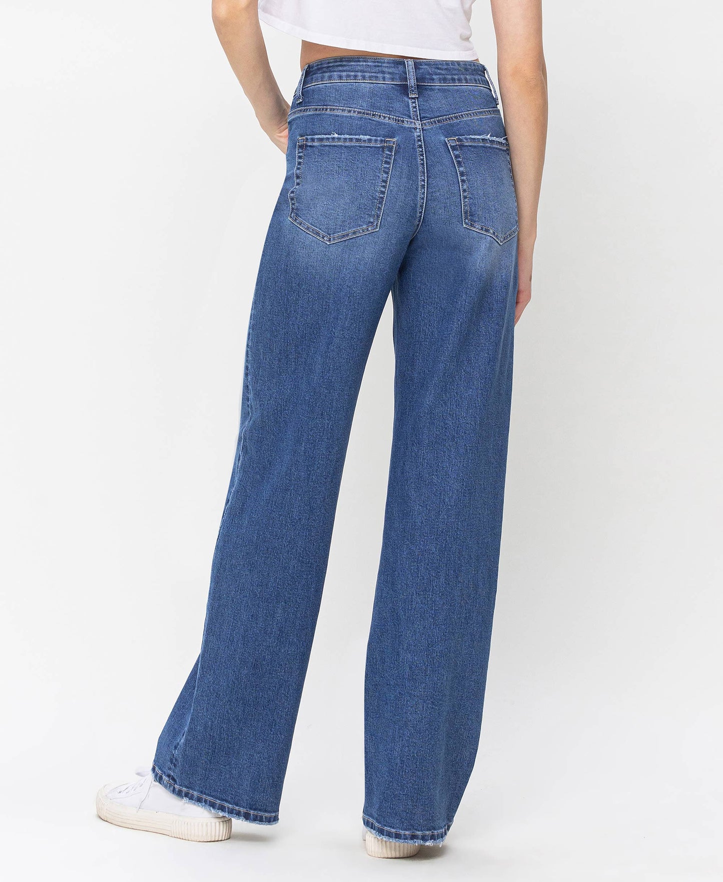 90'S VINTAGE SUPER HIGH RISE LOOSE JEANS V3425