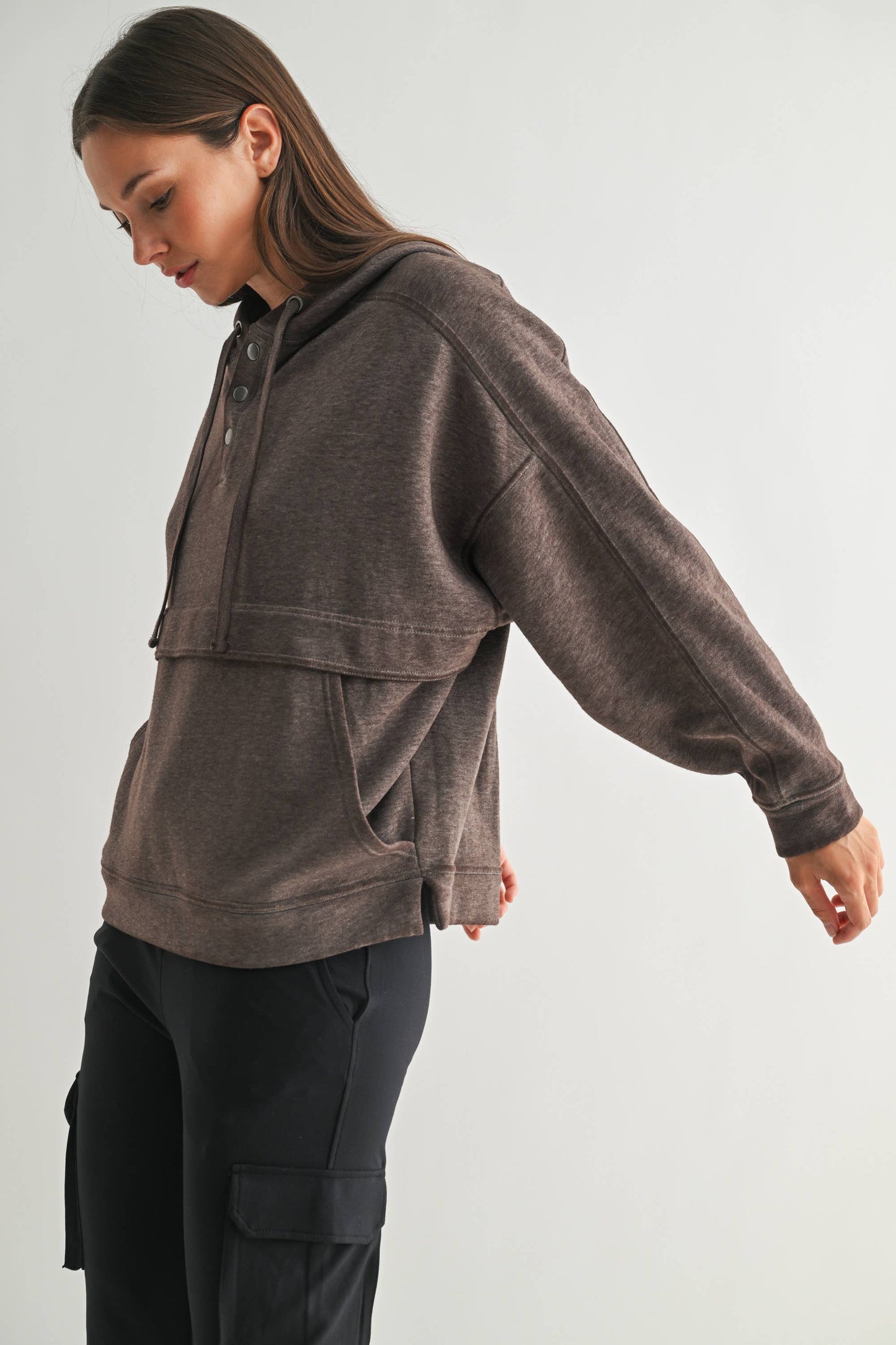Expression Snap Fleece Hoodie