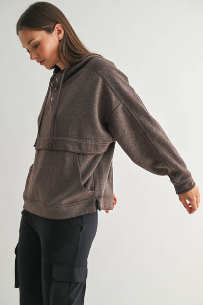 Expression Snap Fleece Hoodie