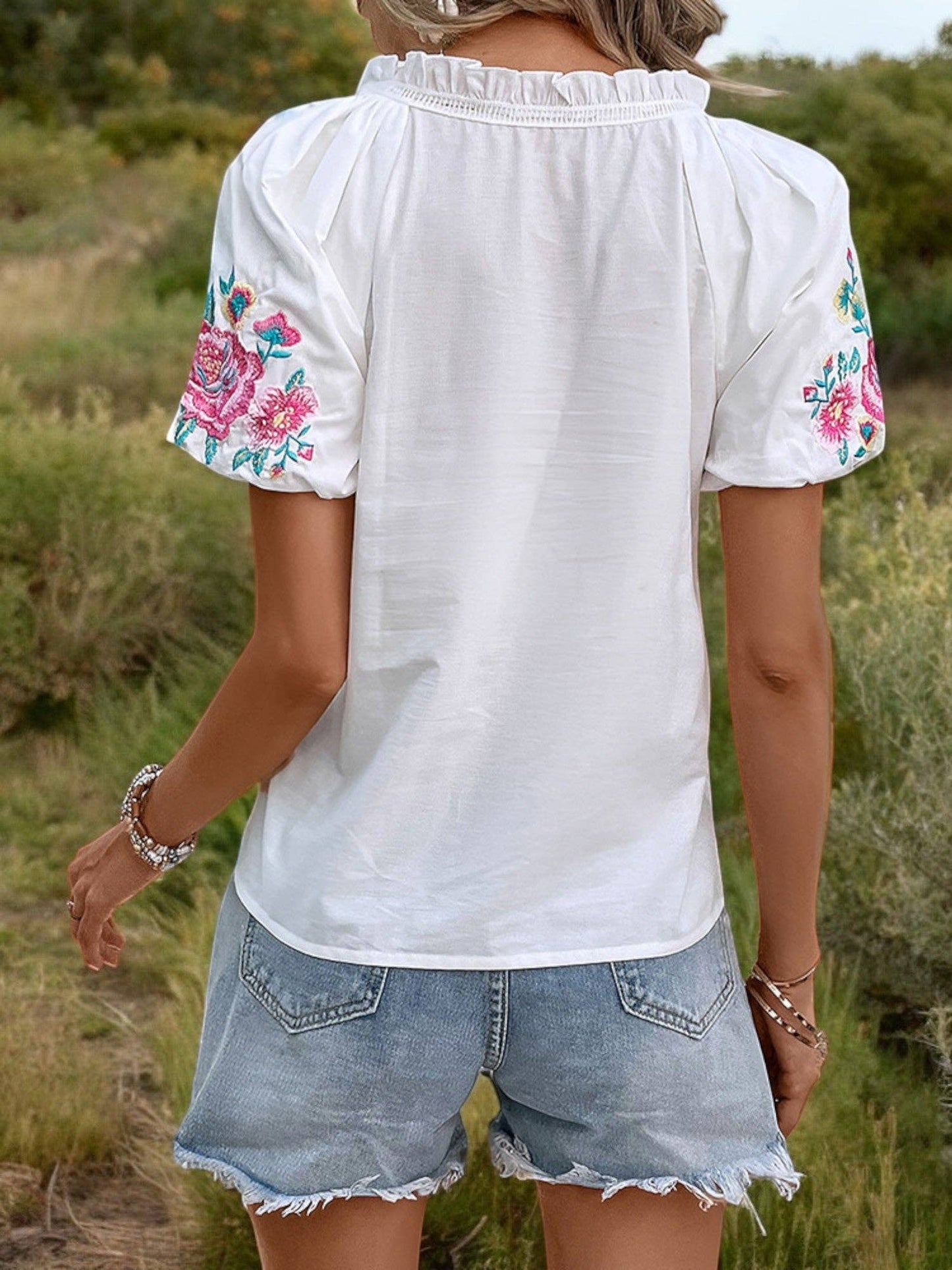 The Sweet Magnolia Puff Top