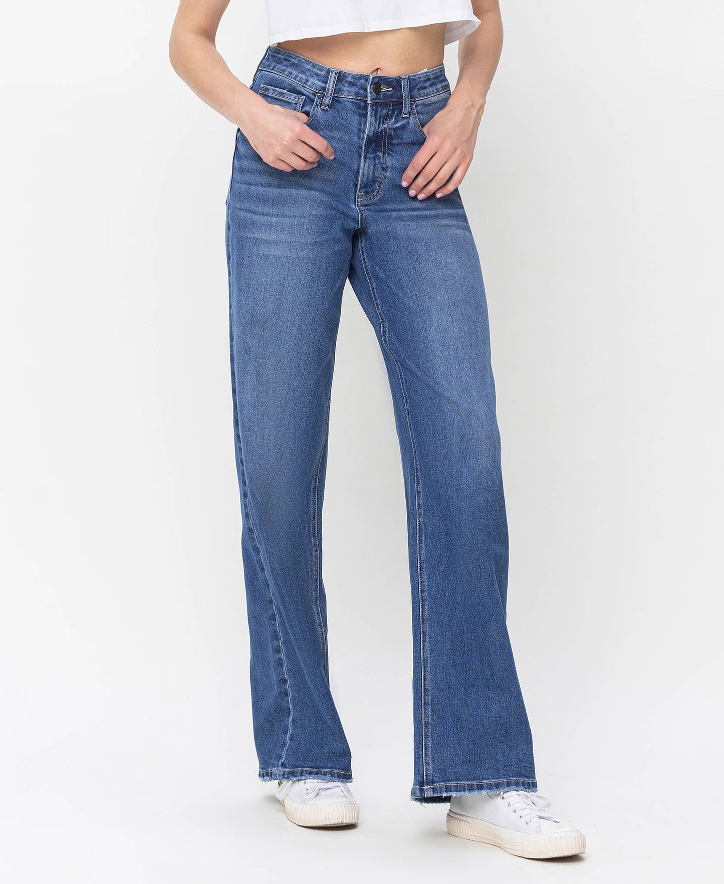 90'S VINTAGE SUPER HIGH RISE LOOSE JEANS V3425