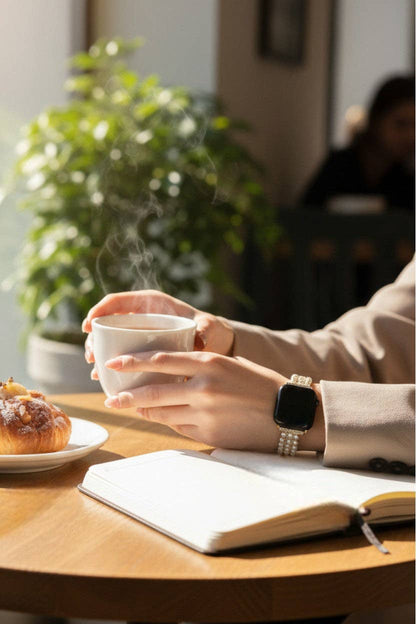Beatrice Golden Pearl Smartwatch Band