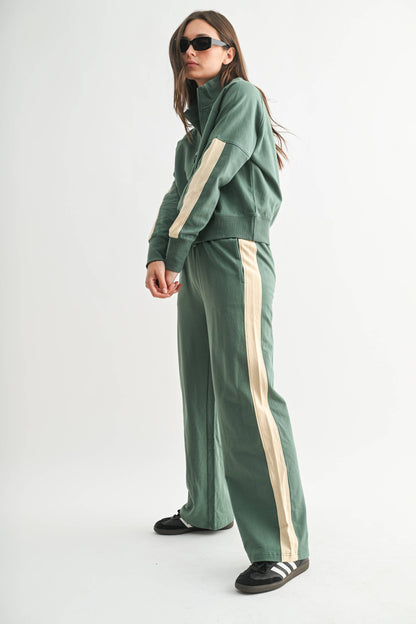 Varsity Stripe 2-Piece Cotton Set