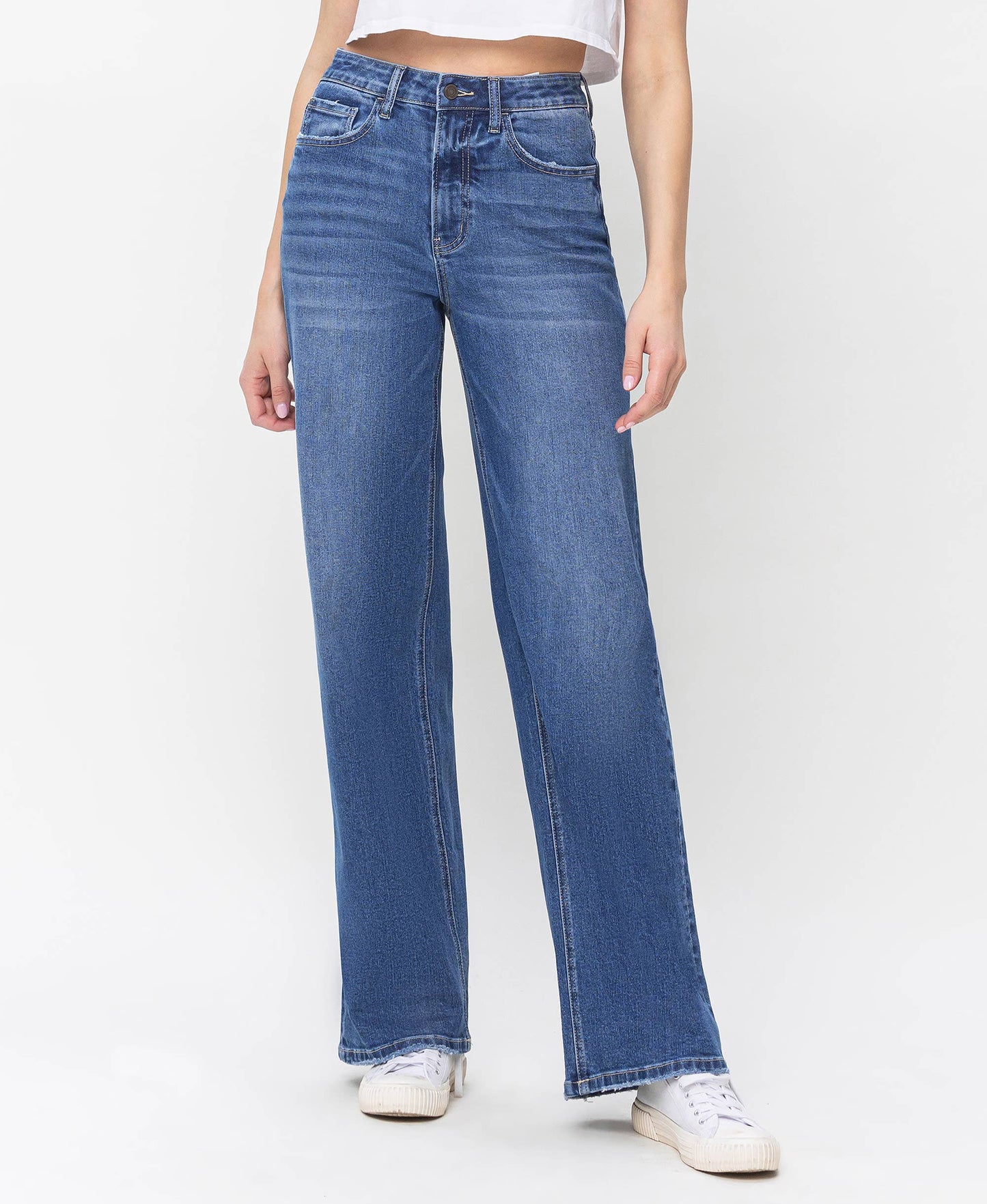 90'S VINTAGE SUPER HIGH RISE LOOSE JEANS V3425