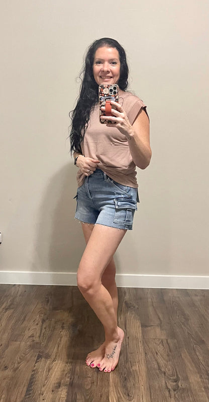 The Pocket Babe - High Rise cargo shorts