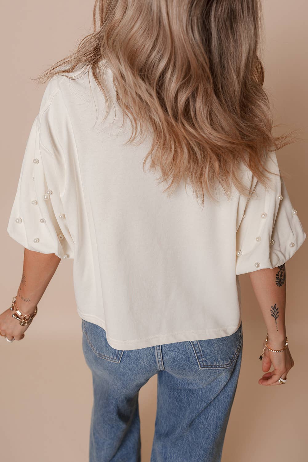 Pretty in Pearls Puff Sleeve Top