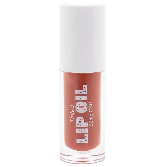 Hydrating Lip Oil with CBD, Vitamin E - Tinted Mocha