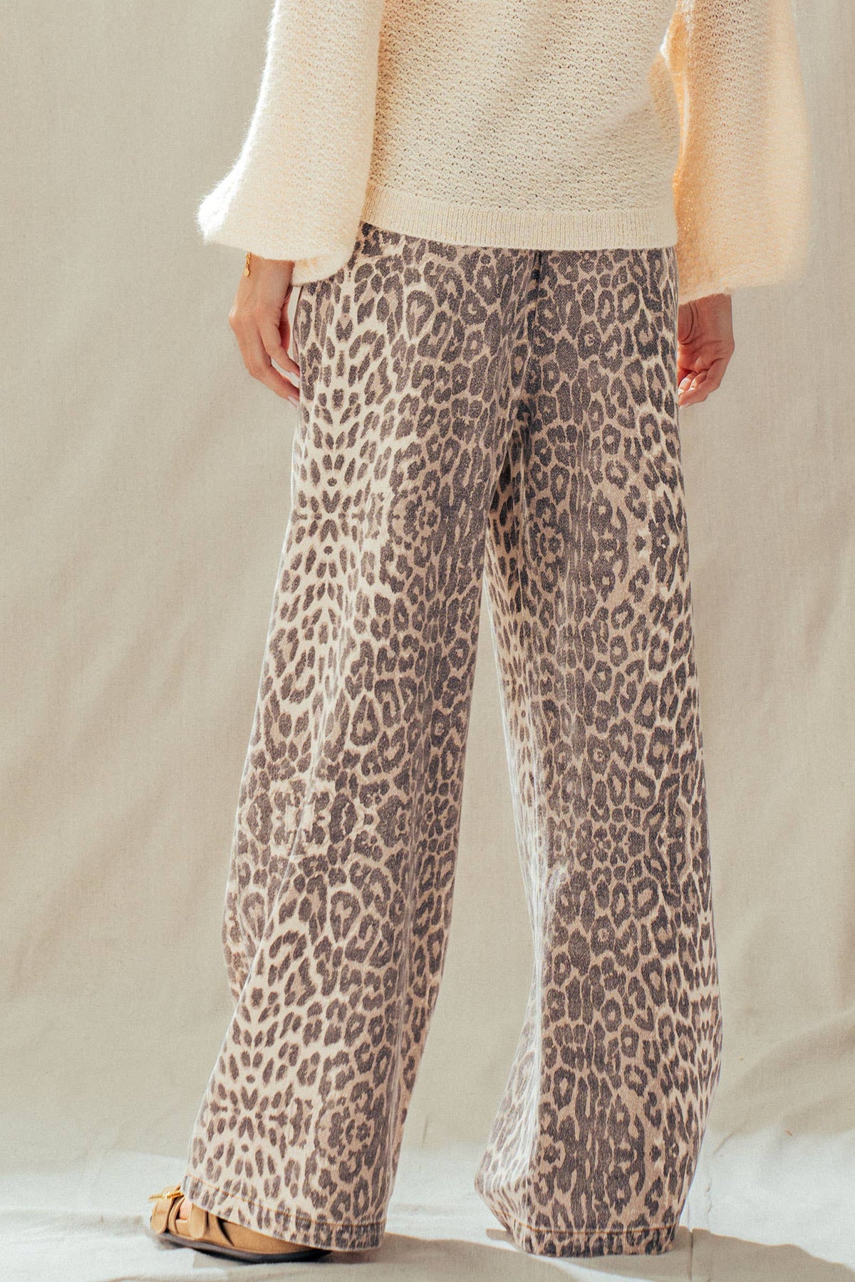 Unleashed Wide Leopard Print Pants