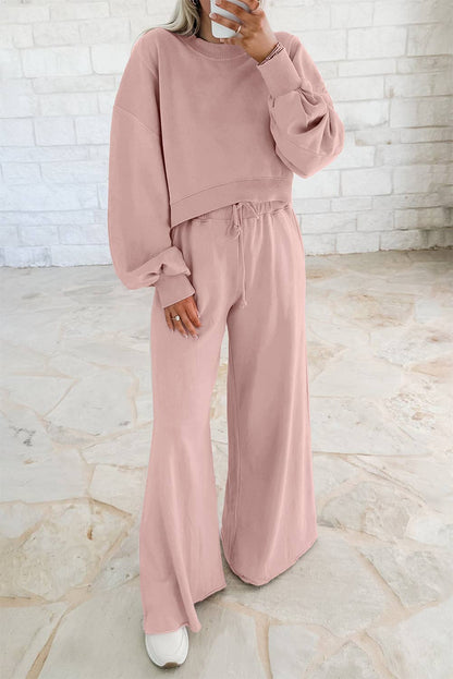 Chic Comfort Duo Wide Leg Pants Set