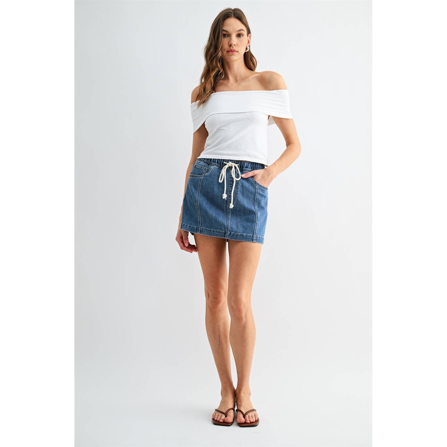 UpTown High-Rise Mini Skirt
