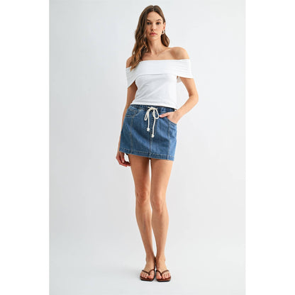 UpTown High-Rise Mini Skirt