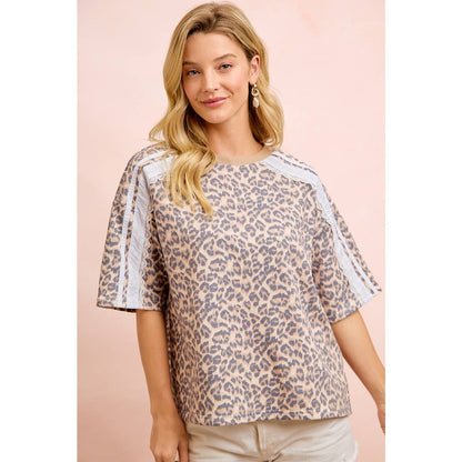 Wild Charm Eyelet Sleeve Top