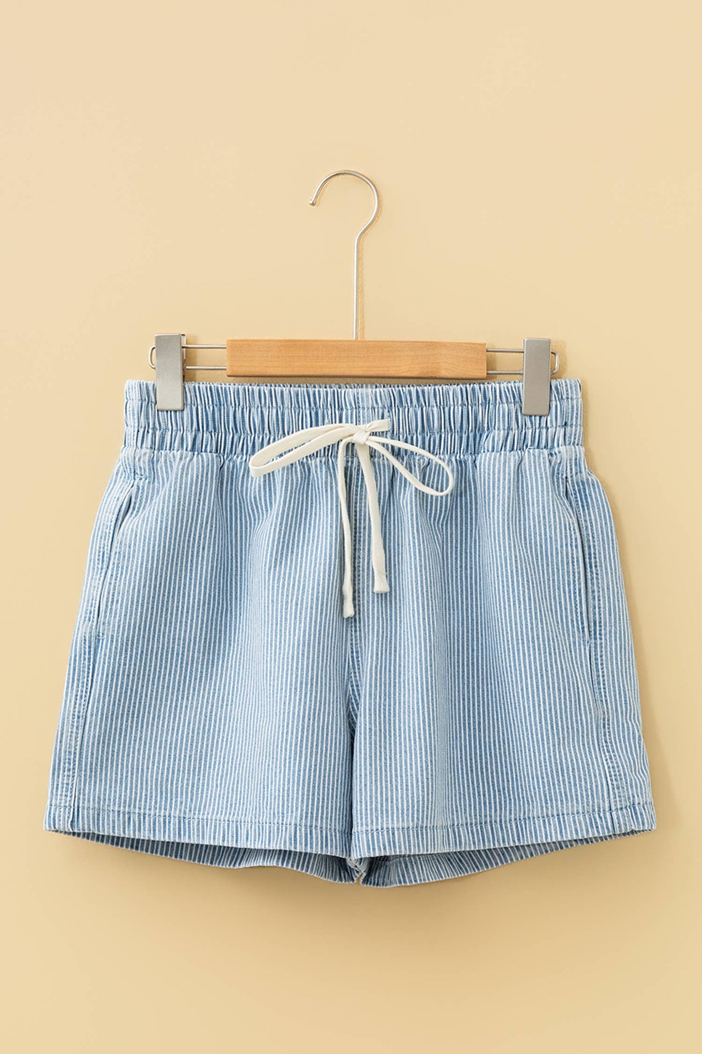 Love you bye striped shorts