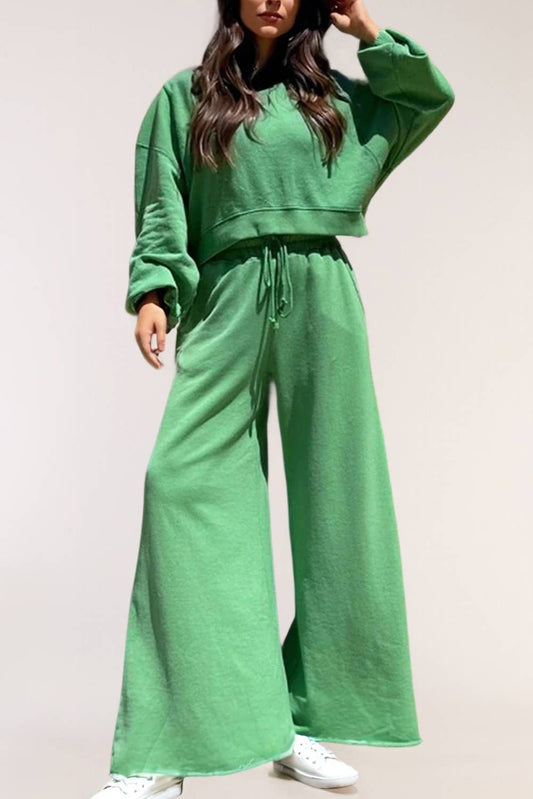 Chic Comfort Duo Wide Leg Pants Set