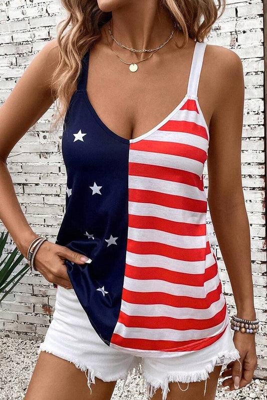Red, White and Cute Tank Top