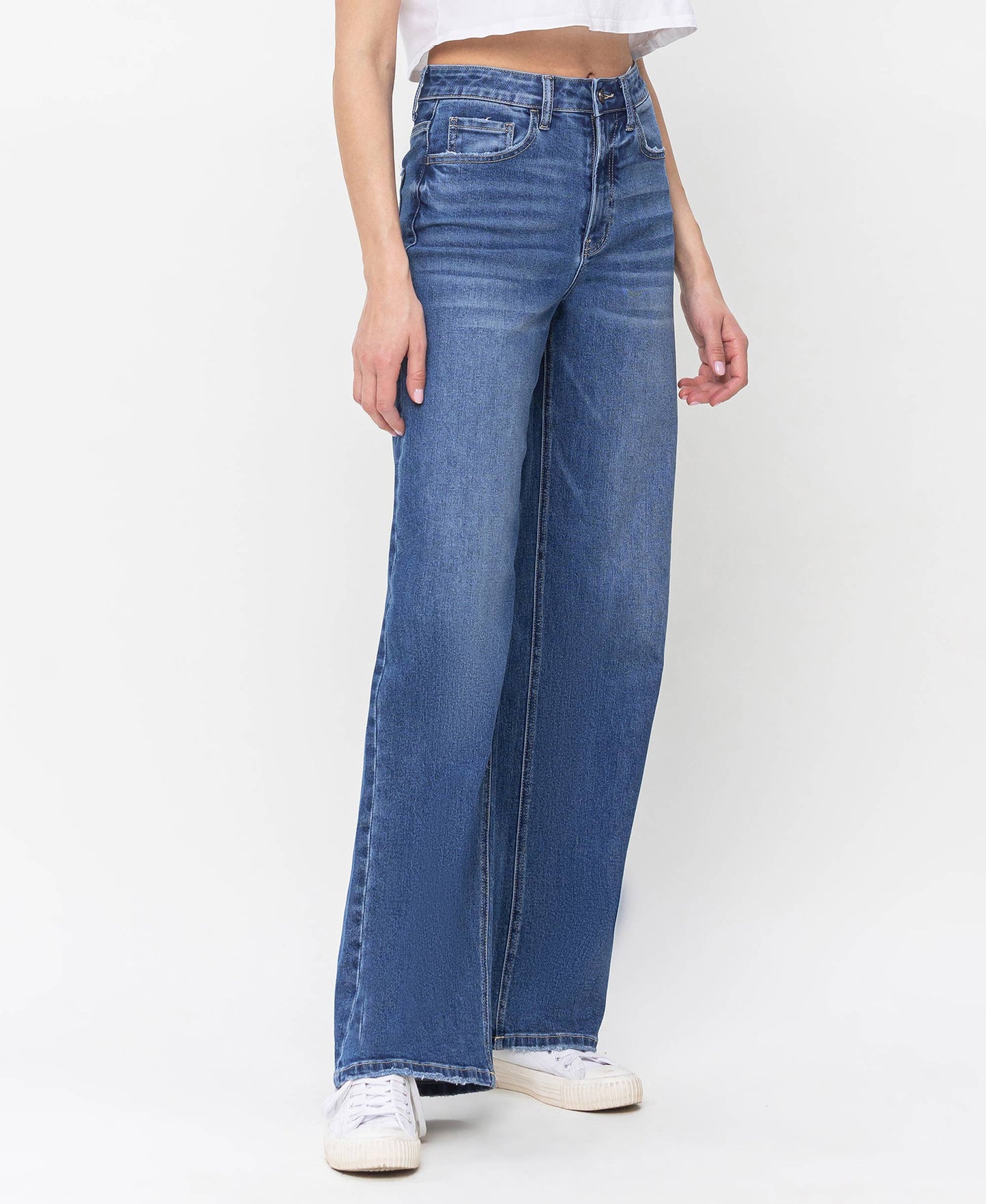 90'S VINTAGE SUPER HIGH RISE LOOSE JEANS V3425