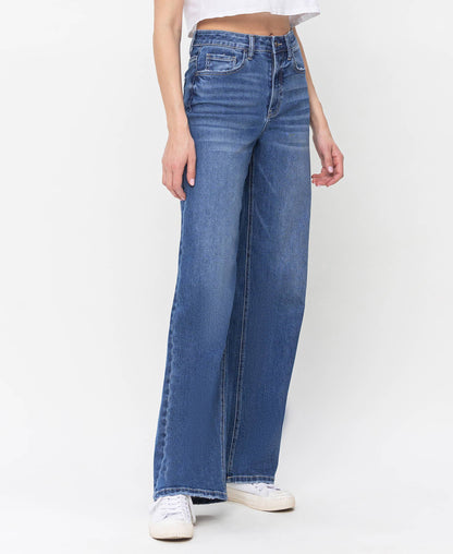 90'S VINTAGE SUPER HIGH RISE LOOSE JEANS V3425