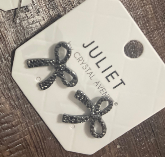 Bows and Bling Earrings