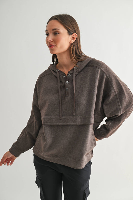 Expression Snap Fleece Hoodie