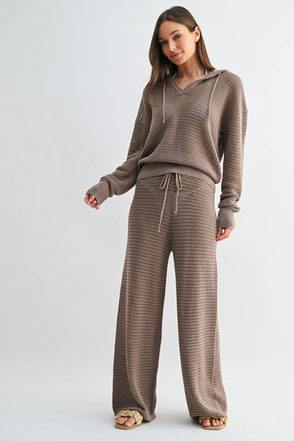 Breezy Crochet Wide-Leg Pants