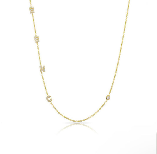 PRE-ORDER Sis Kiss Mini adore custom necklace