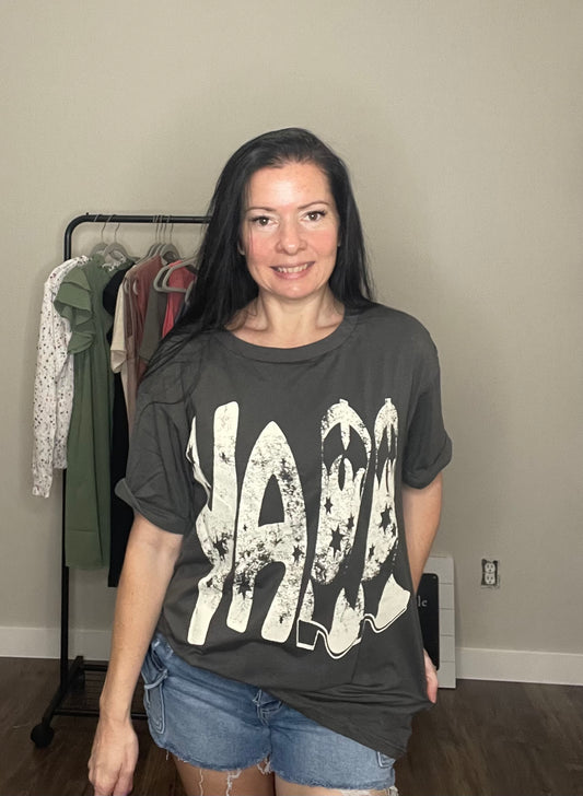 Vintage YALL Cowboy Boots Graphic Tee
