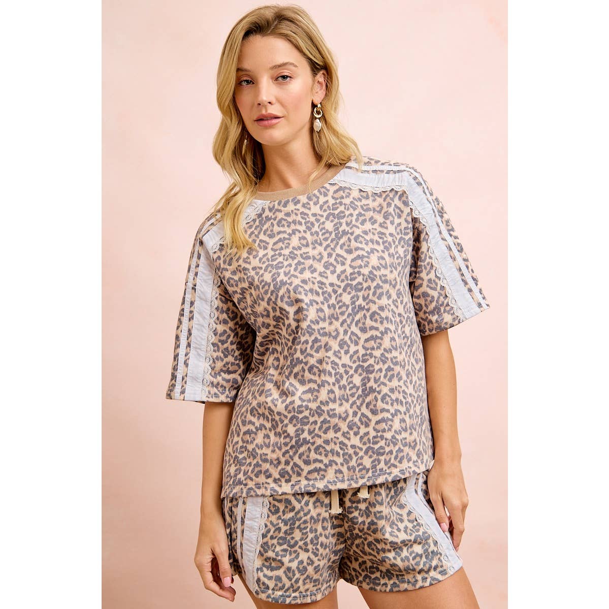 Wild Charm Eyelet Sleeve Top