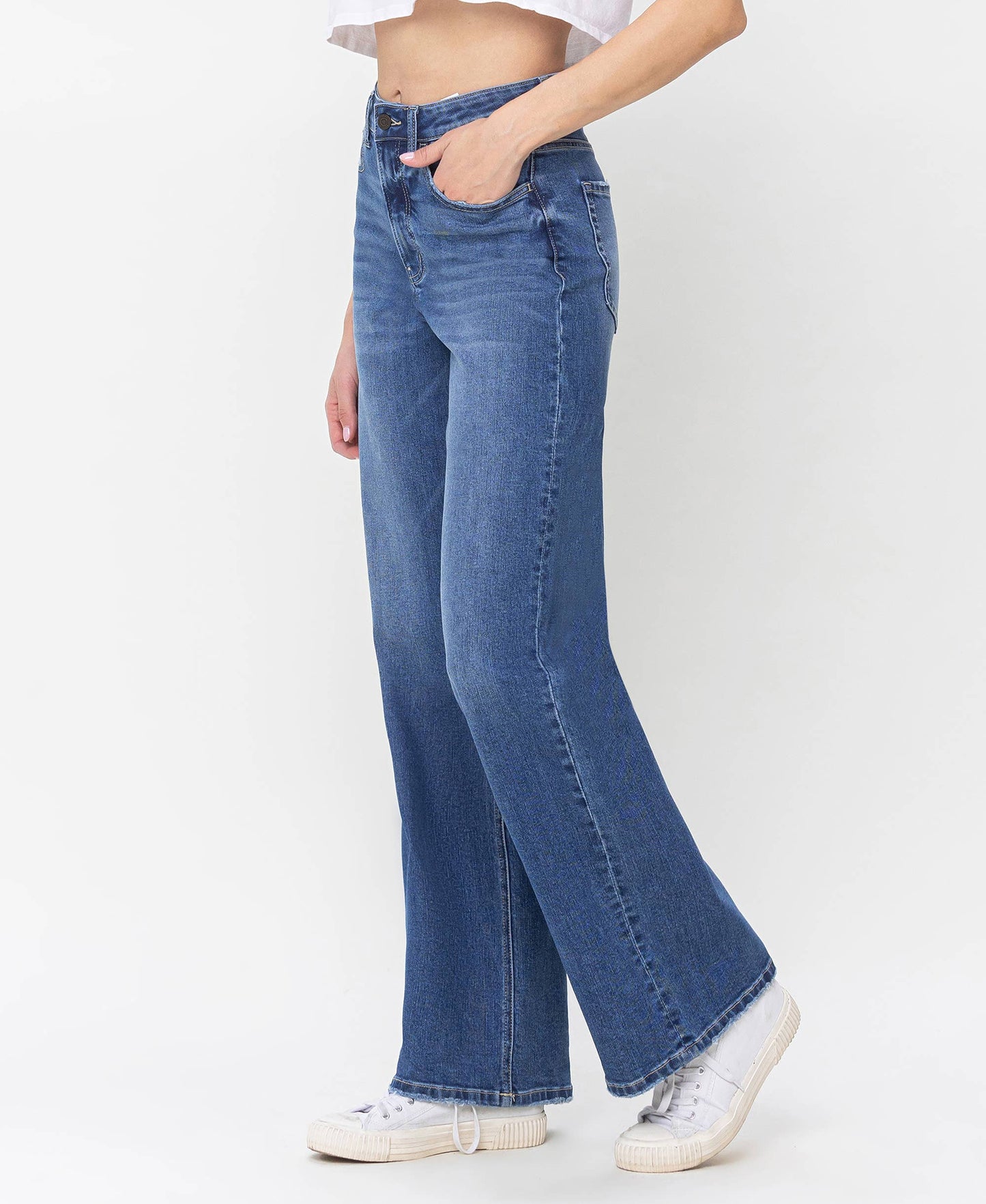 90'S VINTAGE SUPER HIGH RISE LOOSE JEANS V3425