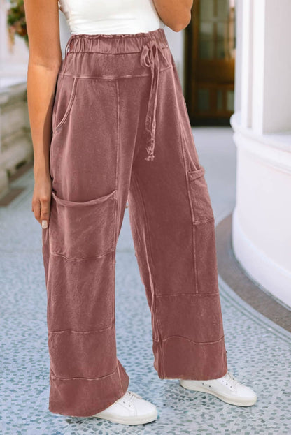 Moonstone Patch Ginger lace-up pant