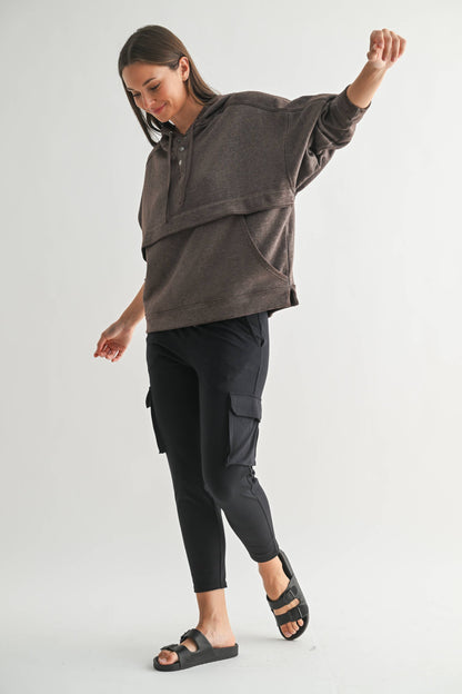Expression Snap Fleece Hoodie