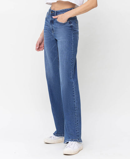 90'S VINTAGE SUPER HIGH RISE LOOSE JEANS V3425