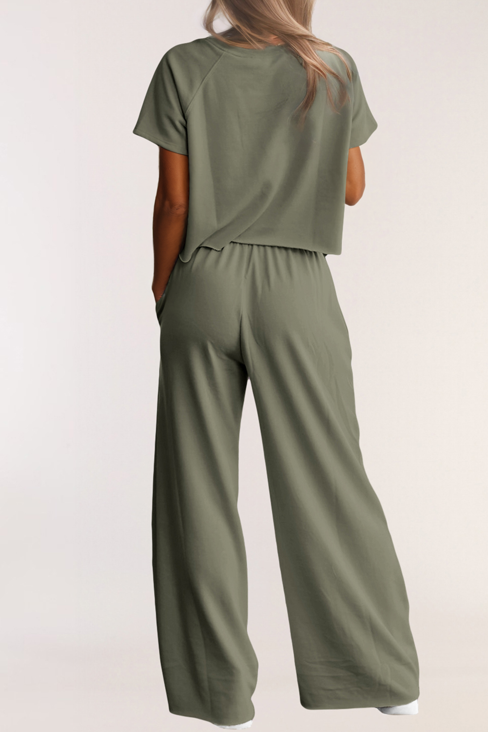 Olive You Wide Leg Pants Set