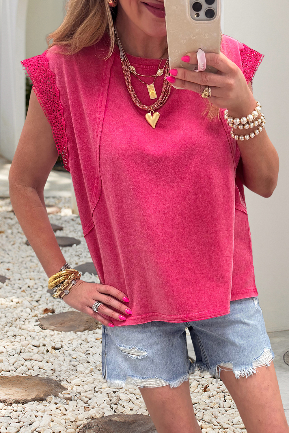 Wild grace mineral wash top