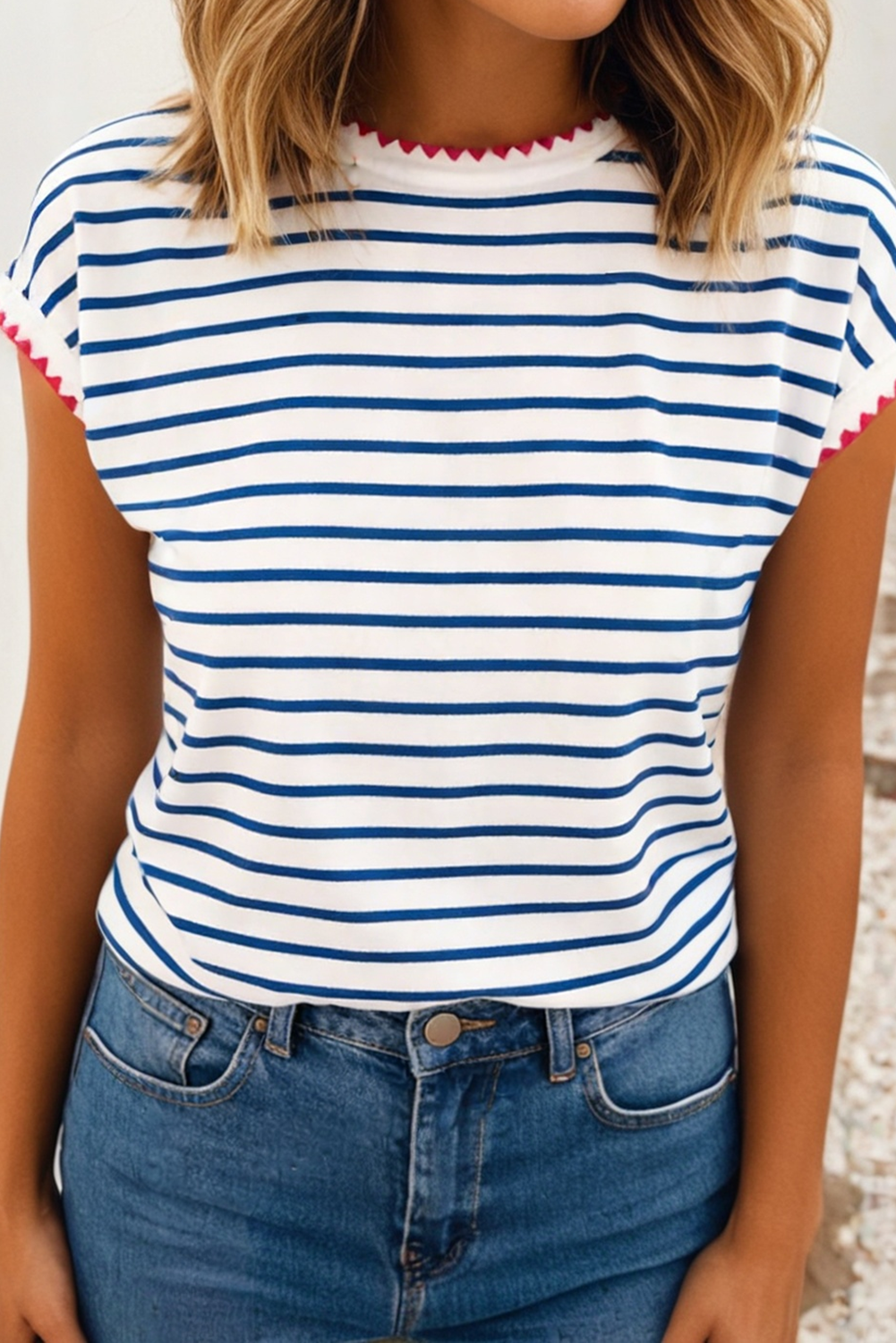 The Pink Lining Stripe Tee