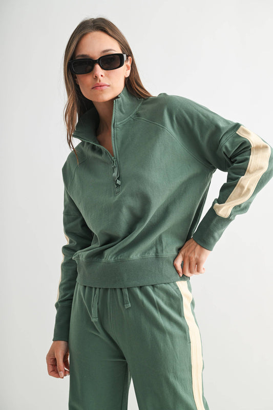 Varsity Stripe 2-Piece Cotton Set
