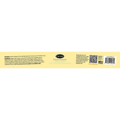 CBD Hydrating Body Butter Citrus Sunrise Summer Scent