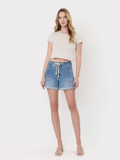 High Rise Haven Denim Short