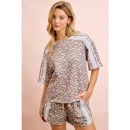 Wild Charm Eyelet Sleeve Top