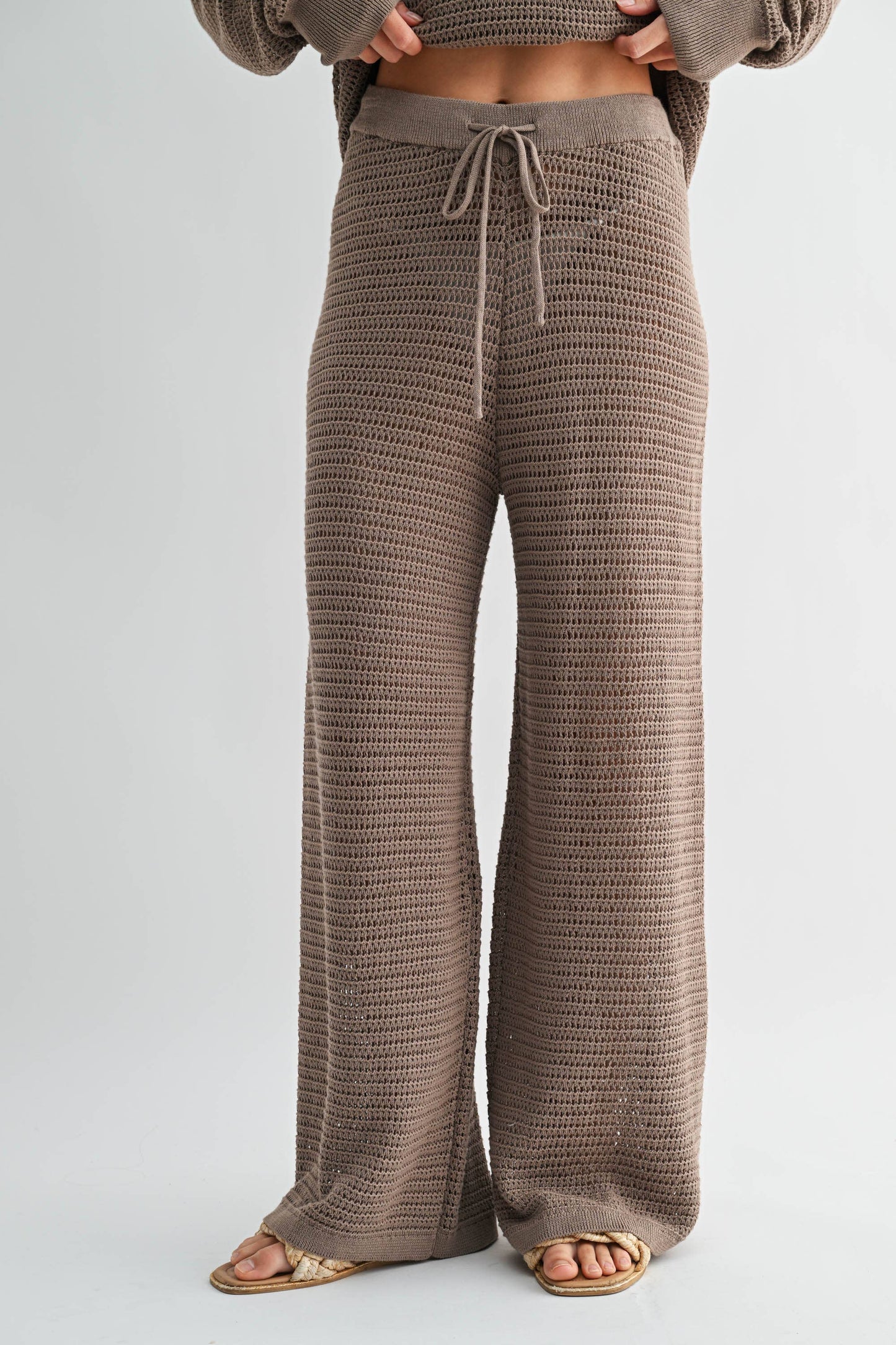 Breezy Crochet Wide-Leg Pants