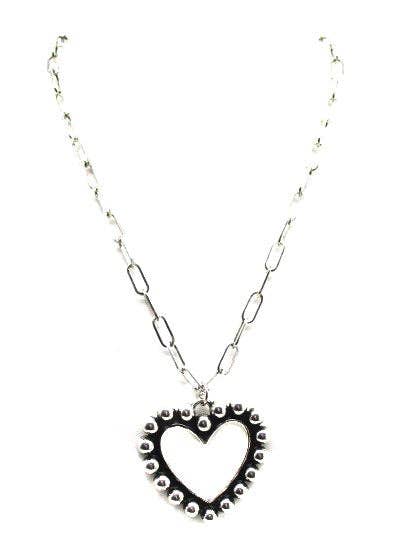 Western Heart Bubble Necklace
