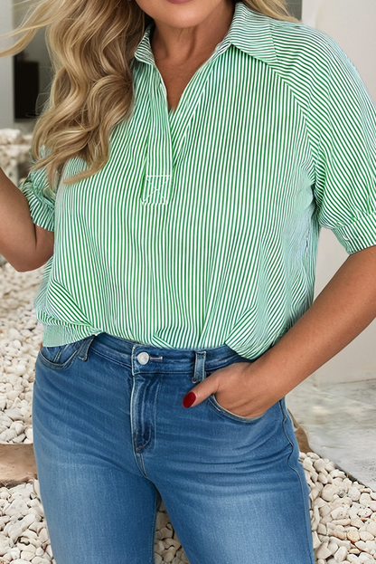Boardwalk Breeze Striped Blouse